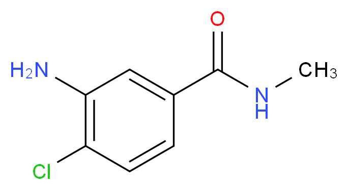 3-amino-4-chloro-N-methylbenzamide_分子结构_CAS_51920-00-4)