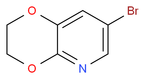 7-Bromo-2,3-dihydro-[1,4]dioxino[2,3-b]pyridine_分子结构_CAS_95897-49-7)