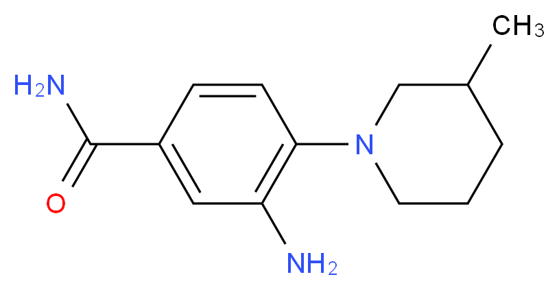 3-amino-4-(3-methyl-1-piperidinyl)benzamide_分子结构_CAS_915920-42-2)