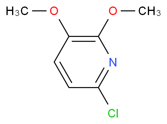 6-Chloro-2,3-dimethoxypyridine_分子结构_CAS_1087659-30-0)