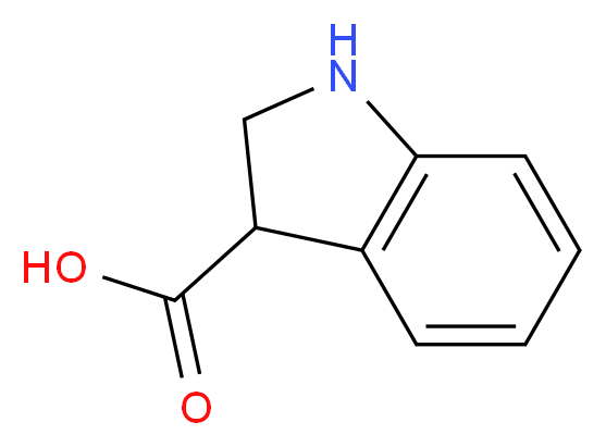 2,3-dihydro-1H-indole-3-carboxylic acid_分子结构_CAS_39891-70-8