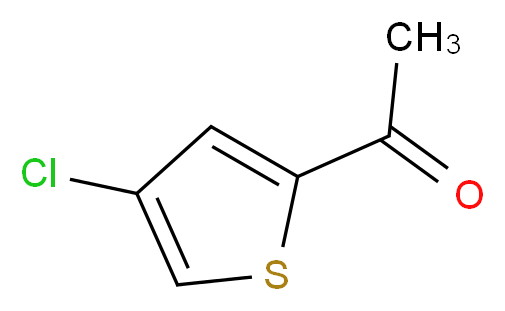 2-ACETYL-4-CHLOROTHIOPHENE_分子结构_CAS_34730-20-6)