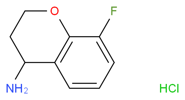 8-fluoro-3,4-dihydro-2H-1-benzopyran-4-amine hydrochloride_分子结构_CAS_)