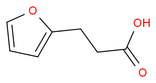 3-(2-呋喃)丙酸_分子结构_CAS_935-13-7)
