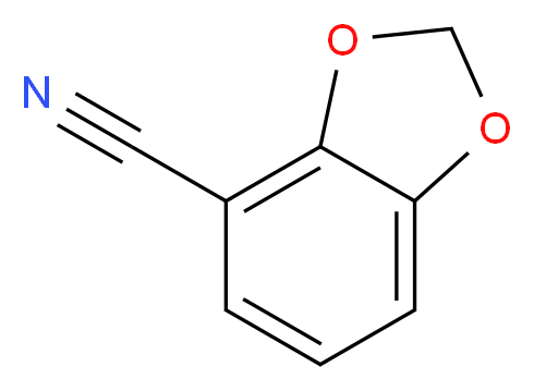 Benzo[d][1,3]dioxole-4-carbonitrile_分子结构_CAS_161886-19-7)