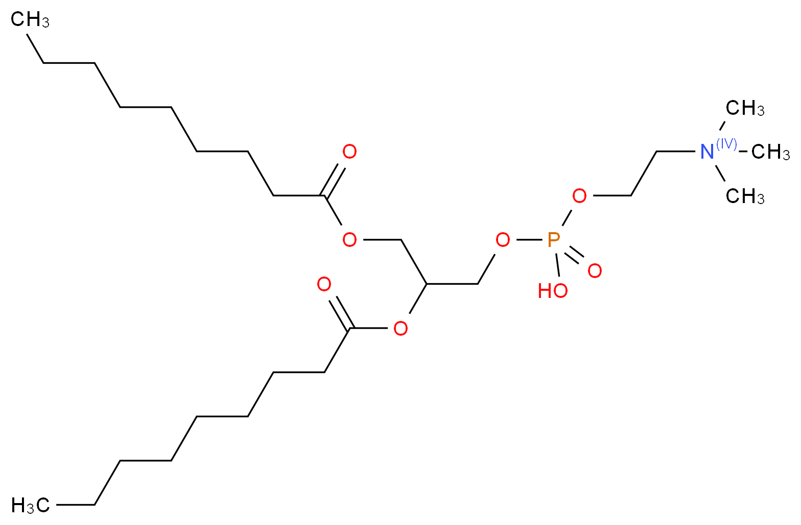 1,2-Dinonanoyl-sn-glycero-3-phosphocholine_分子结构_CAS_27869-45-0)