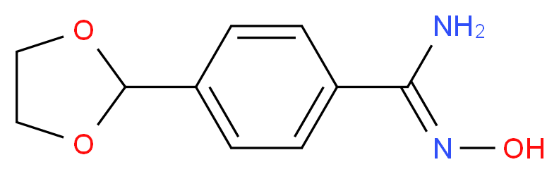 4-(1,3-dioxolan-2-yl)-N'-hydroxybenzenecarboximidamide_分子结构_CAS_)