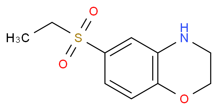6-(Ethylsulfonyl)-3,4-dihydro-2H-1,4-benzoxazine_分子结构_CAS_)
