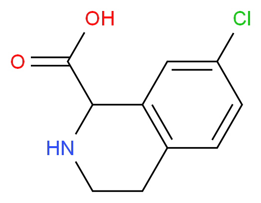 7-CHLORO-1,2,3,4-TETRAHYDRO-ISOQUINOLINE-1-CARBOXYLIC ACID_分子结构_CAS_1214066-85-9)