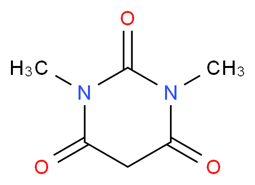 1,3-dimethyl-1,3-diazinane-2,4,6-trione_分子结构_CAS_769-42-6