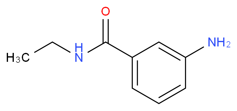 3-amino-N-ethylbenzamide_分子结构_CAS_81882-77-1