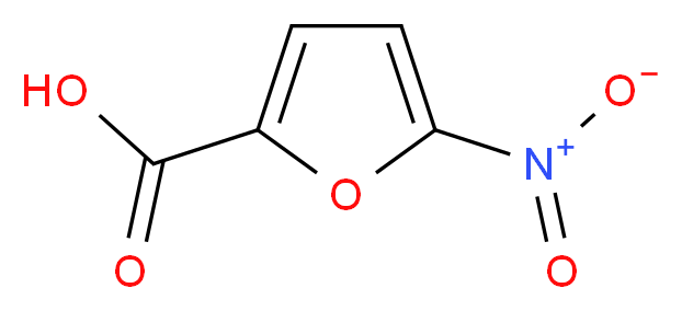 5-硝基-2-糠酸_分子结构_CAS_645-12-5)