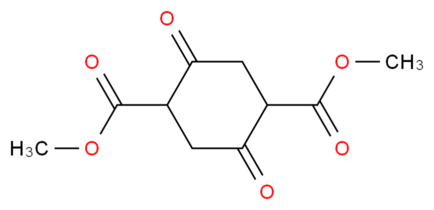 1,4-dimethyl 2,5-dioxocyclohexane-1,4-dicarboxylate_分子结构_CAS_6289-46-9