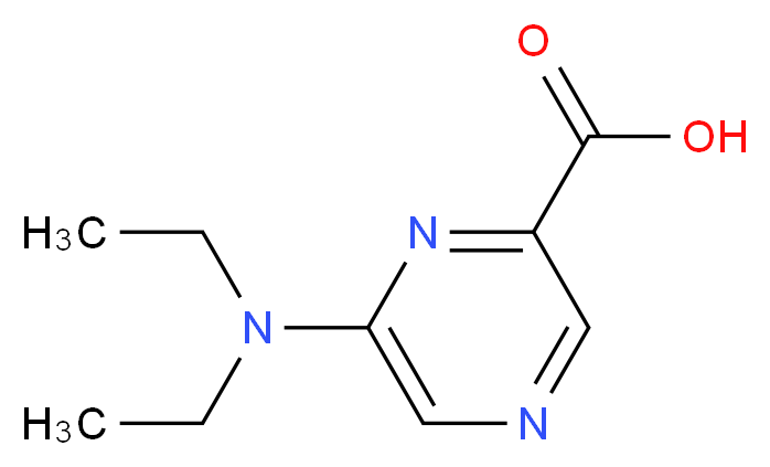 6-(Diethylamino)-2-pyrazinecarboxylic acid_分子结构_CAS_)