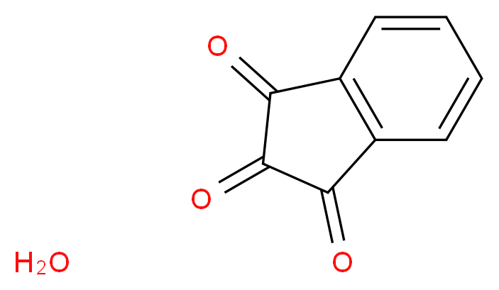 2,3-dihydro-1H-indene-1,2,3-trione hydrate_分子结构_CAS_485-47-2