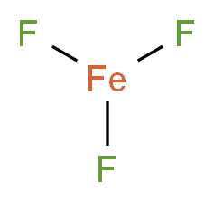 Iron(III) fluoride_分子结构_CAS_7783-50-8)