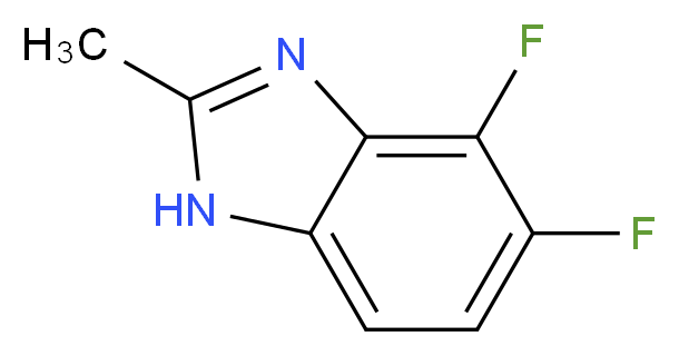 4,5-difluoro-2-methyl-1H-1,3-benzodiazole_分子结构_CAS_229957-09-9