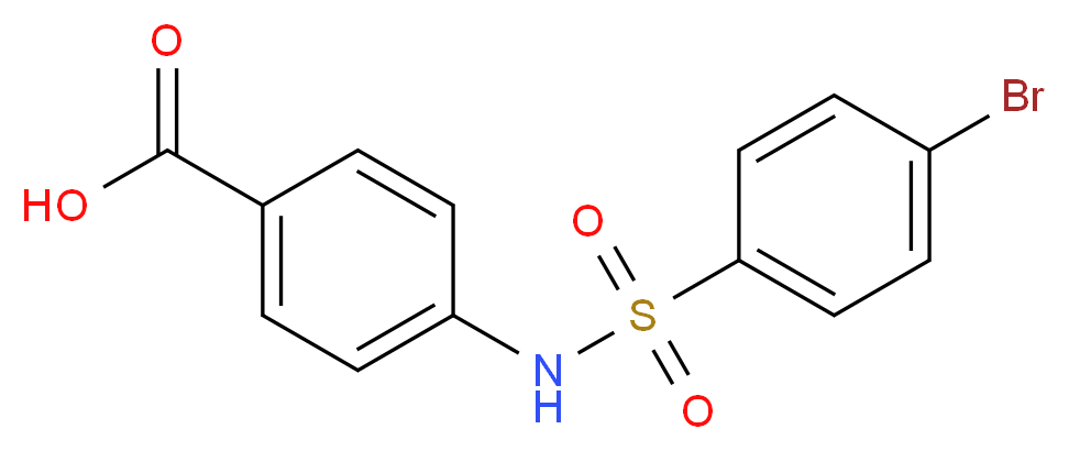 4-(4-Bromo-benzenesulfonylamino)-benzoic acid_分子结构_CAS_126145-99-1)