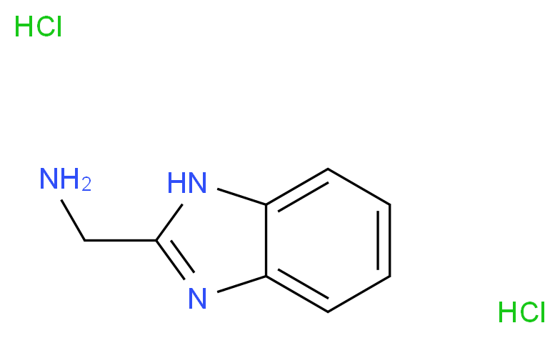 (1H-Benzo[d]imidazol-2-yl)methanamine dihydrochloride_分子结构_CAS_)