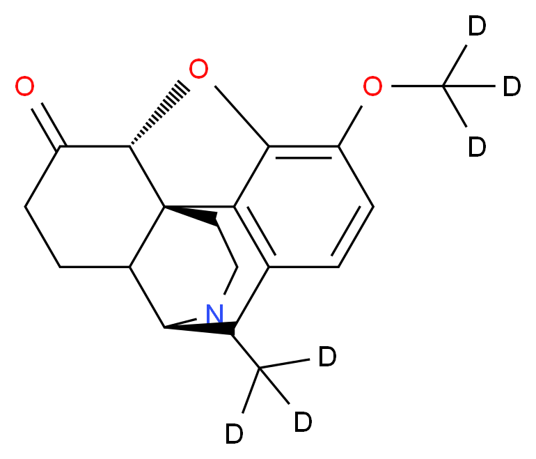 Hydrocodone-d6_分子结构_CAS_1007844-38-3)