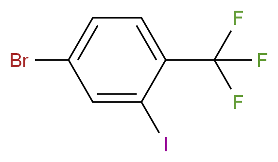 4-Bromo-2-iodo-1-(trifluoromethyl)benzene_分子结构_CAS_1256945-00-2)