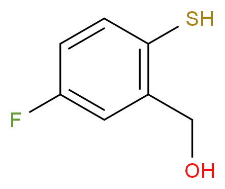 5-氟-2-巯基苄醇_分子结构_CAS_870703-84-7)