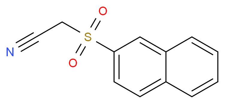 2-(naphthalene-2-sulfonyl)acetonitrile_分子结构_CAS_32083-60-6