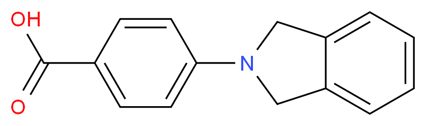 4-(1,3-dihydro-2H-isoindol-2-yl)benzoic acid_分子结构_CAS_329715-35-7)