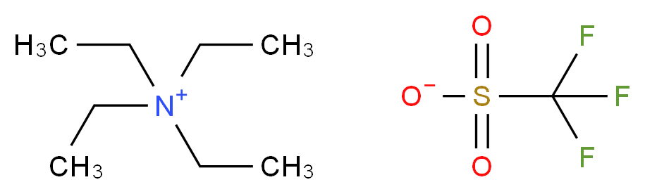 tetraethylazanium trifluoromethanesulfonate_分子结构_CAS_35895-69-3