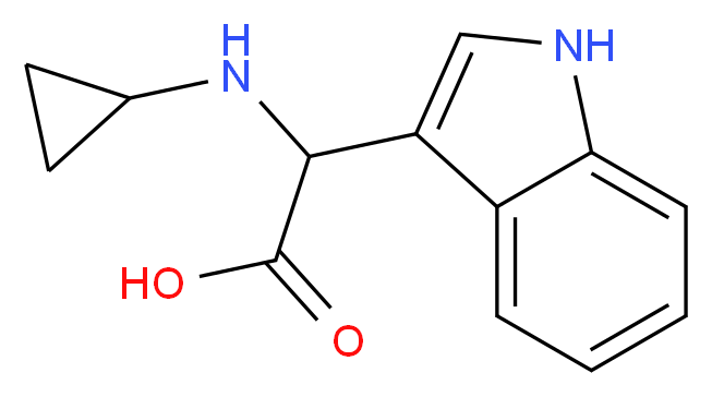 2-(cyclopropylamino)-2-(1H-indol-3-yl)acetic acid_分子结构_CAS_)