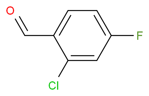 2-氯-4-氟苯甲醛_分子结构_CAS_84194-36-5)
