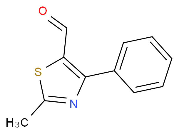 2-methyl-4-phenyl-1,3-thiazole-5-carbaldehyde_分子结构_CAS_857284-11-8