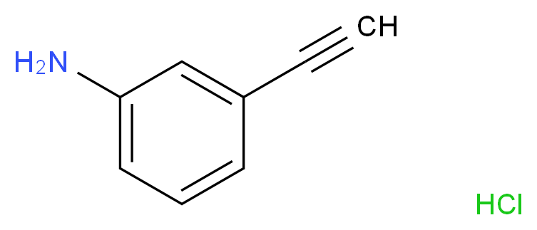 3-ethynylaniline hydrochloride_分子结构_CAS_207726-02-6