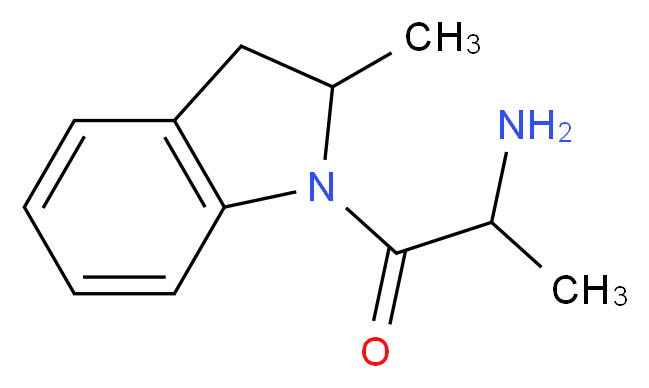 2-Amino-1-(2-methyl-2,3-dihydro-indol-1-yl)-propan-1-one_分子结构_CAS_)