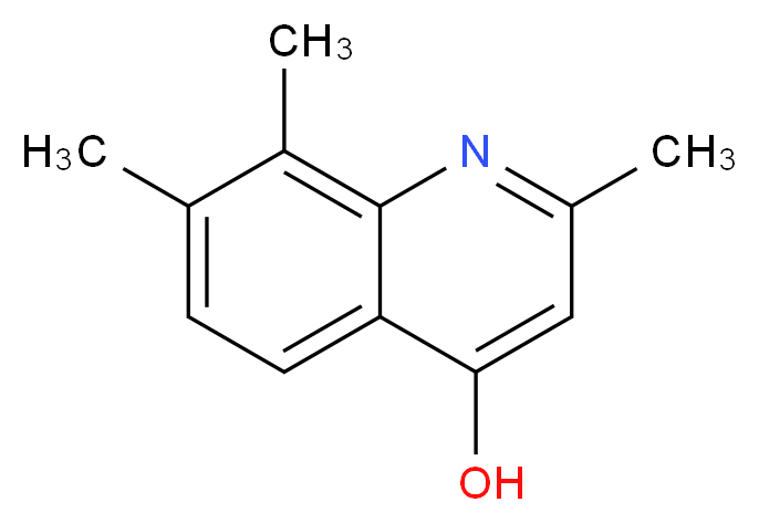 2,7,8-TRIMETHYL-4-QUINOLINOL_分子结构_CAS_449199-19-3)