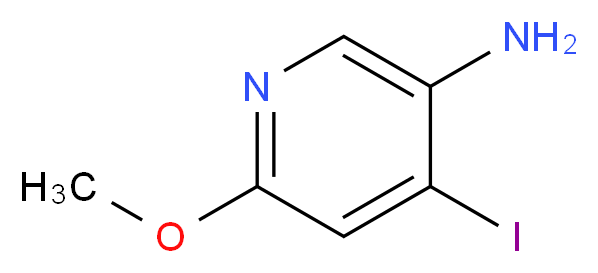 4-iodo-6-methoxypyridin-3-amine_分子结构_CAS_227180-21-4