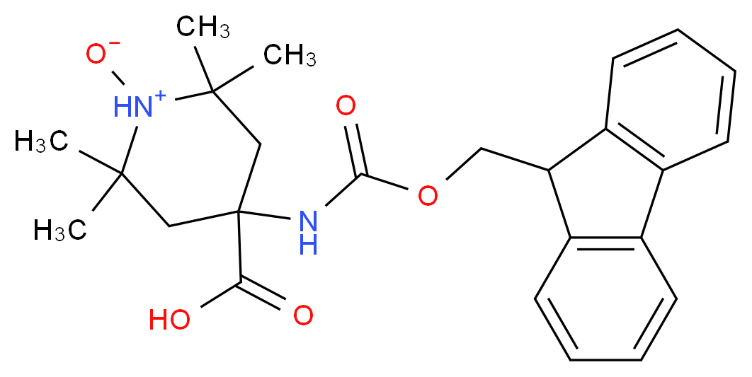 Fmoc-2,2,6,6-tetramethylpiperidine-N-oxyl-4-amino-4-carboxylic Acid_分子结构_CAS_93372-25-9)