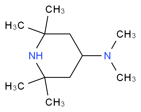 N,N,2,2,6,6-hexamethylpiperidin-4-amine_分子结构_CAS_32327-90-5