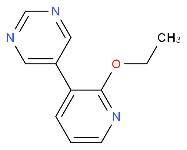 5-(2-ethoxypyridin-3-yl)pyrimidine_分子结构_CAS_)