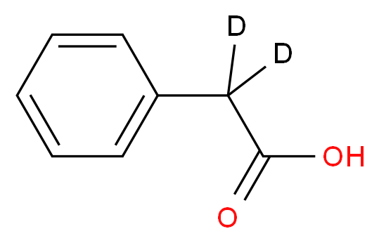 苯乙酸-α,α-d2_分子结构_CAS_1076-07-9)