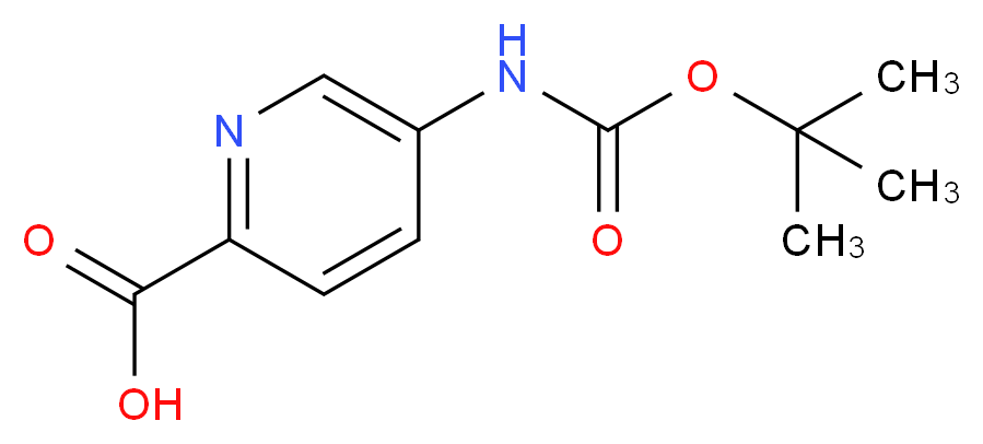 5-{[(tert-butoxy)carbonyl]amino}pyridine-2-carboxylic acid_分子结构_CAS_848308-47-4
