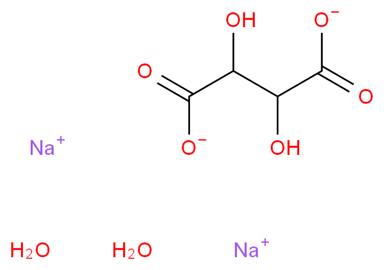 L-(+)-TARTARIC ACID DISODIUM SALT DIHYDRATE ACS REAGENT GRADE_分子结构_CAS_6106-24-7)