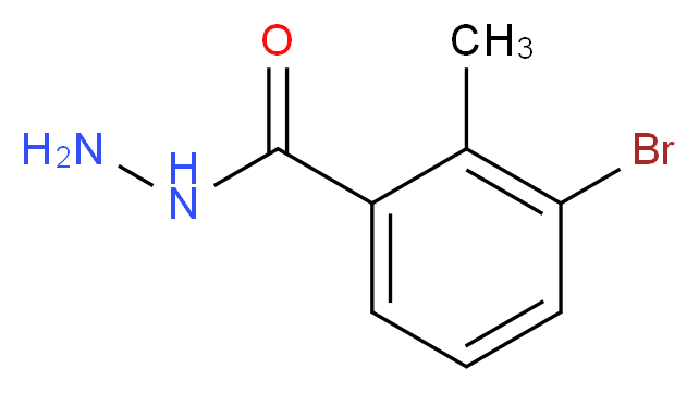 3-bromo-2-methylbenzohydrazide_分子结构_CAS_108485-07-0