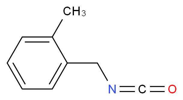 1-(isocyanatomethyl)-2-methylbenzene_分子结构_CAS_56651-58-2