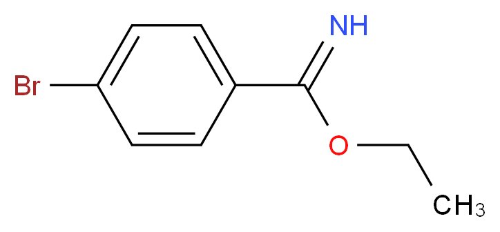 Ethyl 4-bromobenzimidate_分子结构_CAS_64128-11-6)