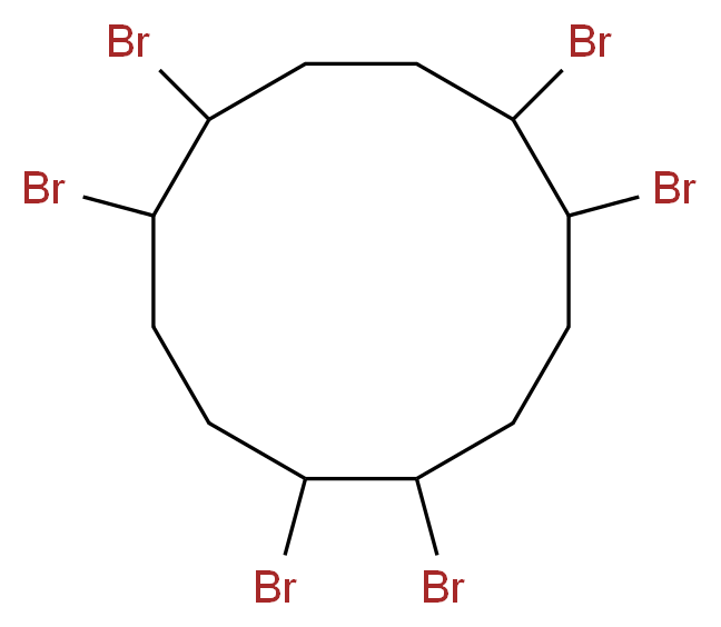 1,2,5,6,9,10-hexabromocyclododecane_分子结构_CAS_3194-55-6