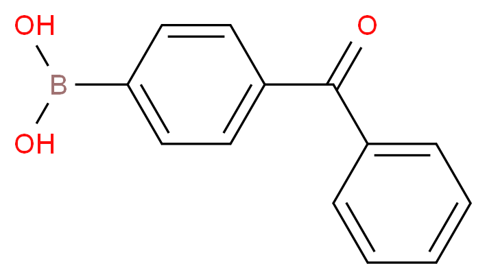 4-Benzoylbenzeneboronic acid_分子结构_CAS_268218-94-6)