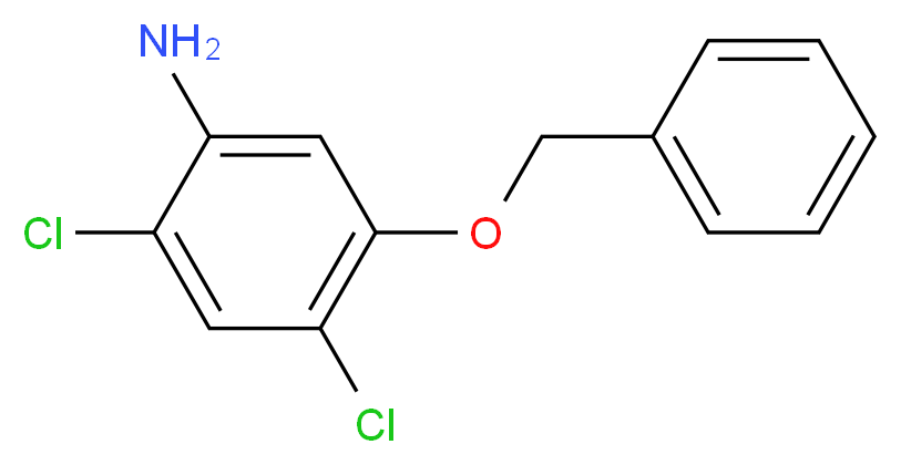 5-(Benzyloxy)-2,4-dichloroaniline_分子结构_CAS_338960-25-1)