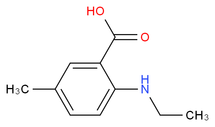 2-(ethylamino)-5-methylbenzoic acid_分子结构_CAS_54675-17-1
