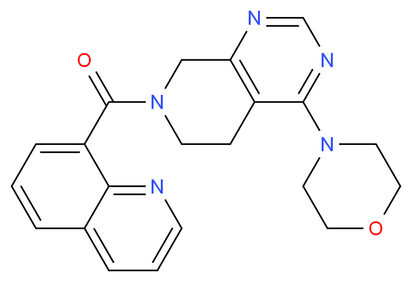 4-morpholin-4-yl-7-(quinolin-8-ylcarbonyl)-5,6,7,8-tetrahydropyrido[3,4-d]pyrimidine_分子结构_CAS_)